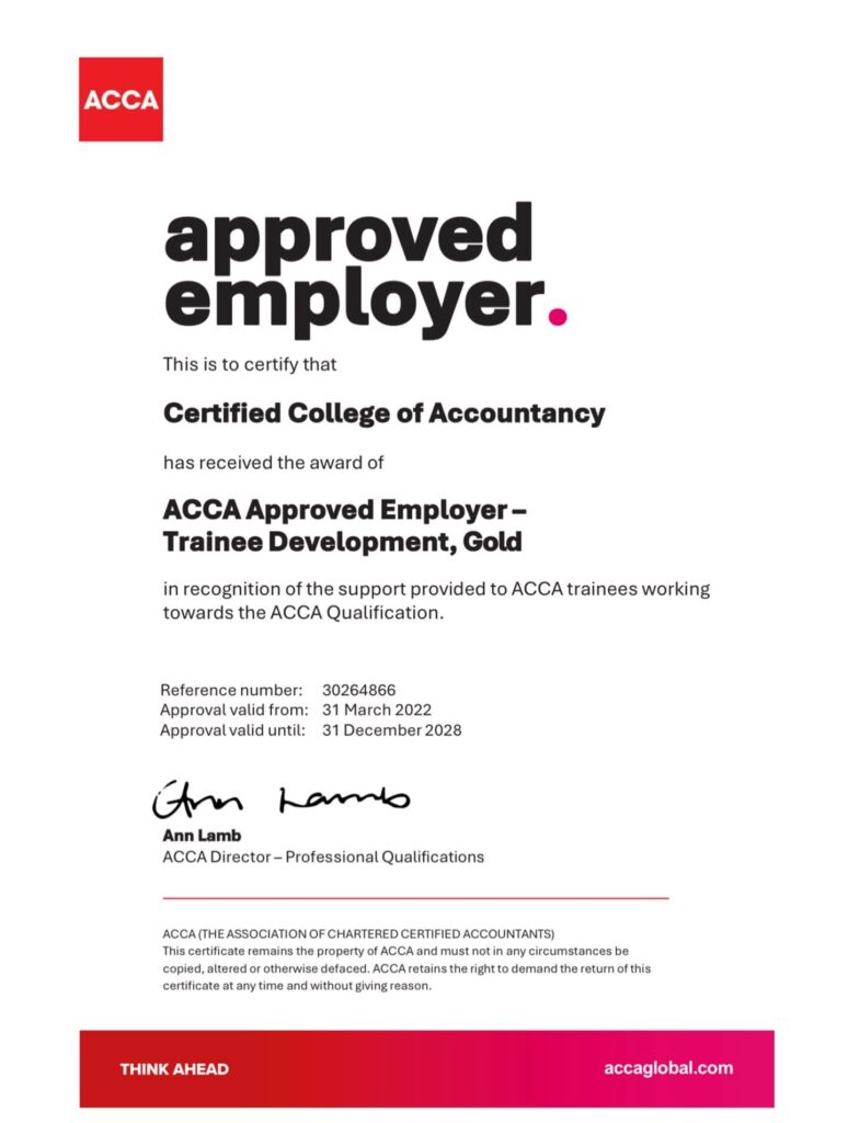 ACCA Approved employer