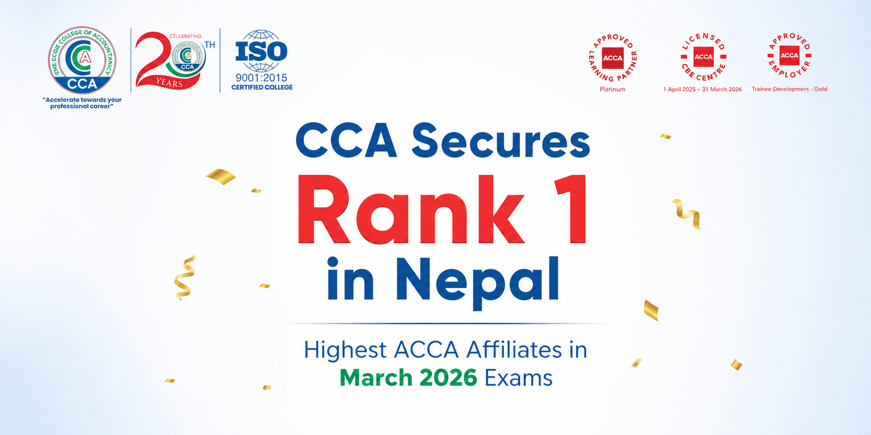 ACCA Affiliates March Examinations